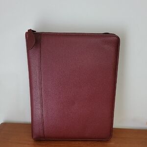 Vintage Franklin Covey Quest Leather Zip Binder Planner 7 Ring